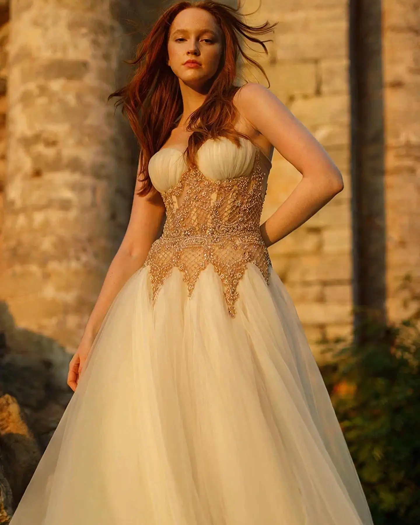 Gorgeous Beige Tulle Prom Dresses with Handmade Beading Sweetheart Soft Mesh Bridal Dress Boho Beach Wedding Gown فساتين السهرة