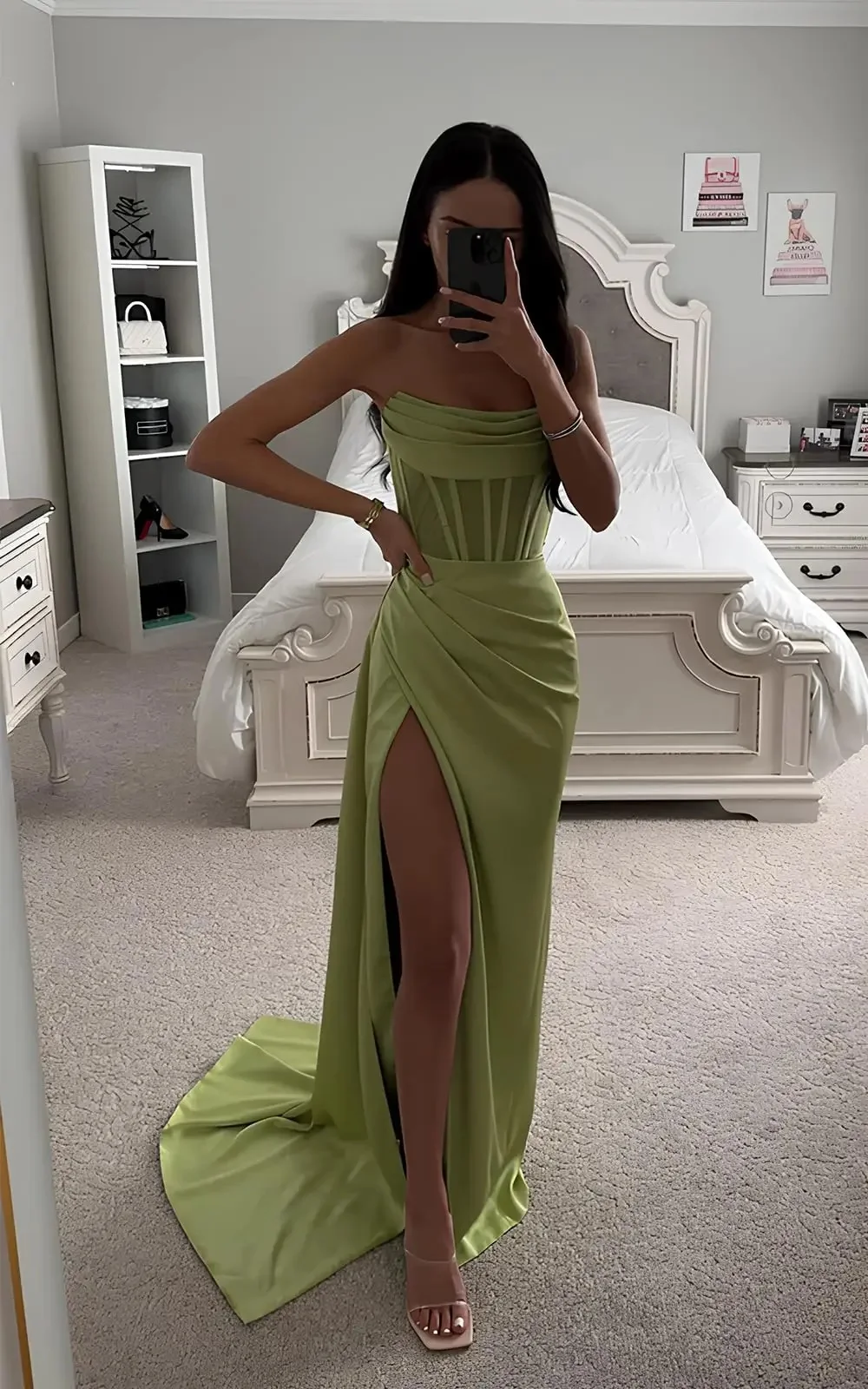 Prom Dresses for Women Shoulderless Wedding Party Bridesmaid Dress Long Slim Fit Mermaid Elegant Evening Dresses 2024