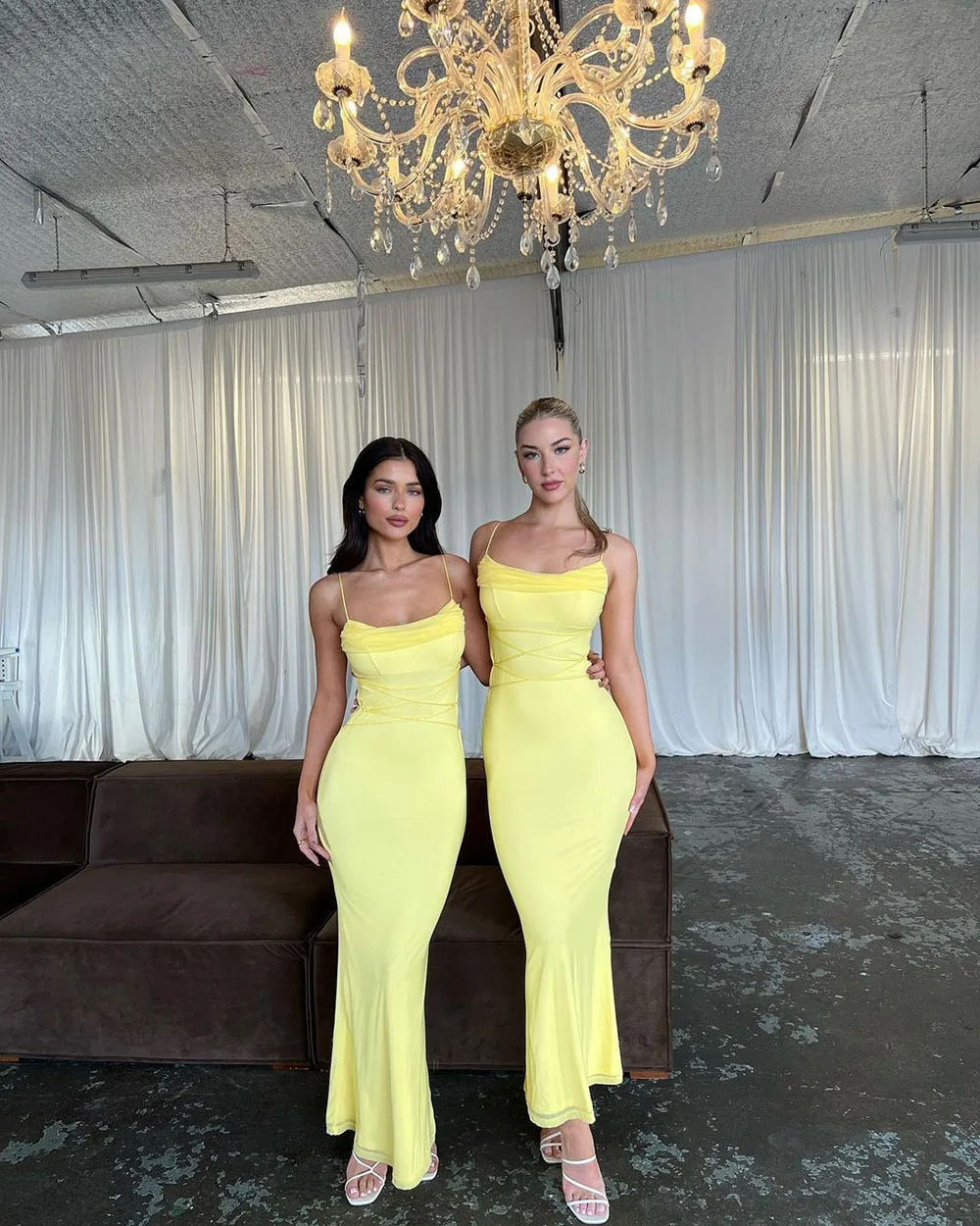 Yellow Simple Prom Gowns Satin Evening Dresses Prom Dress 2024 Modern Celebrity Gown Outfit Mermaid Party Dress