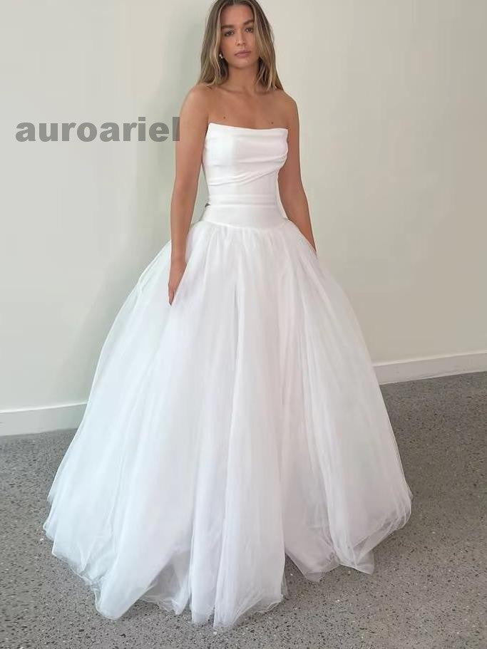 Tulle A Line Wedding Dresses