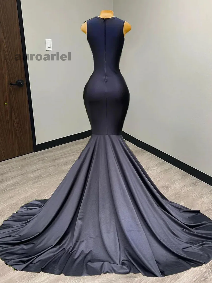 Black Mermaid Long Prom Dress