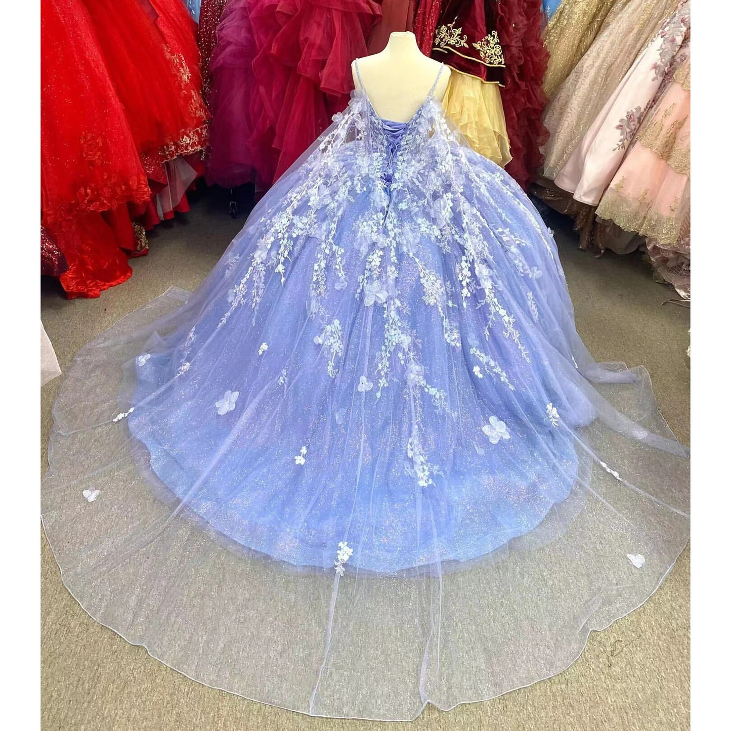 Purple Quinceanera Dresses Ball Gowns For Sweet 16 Girl Appliques Beading Birthday Tulle Prom Dress Vestidos De 15 Años