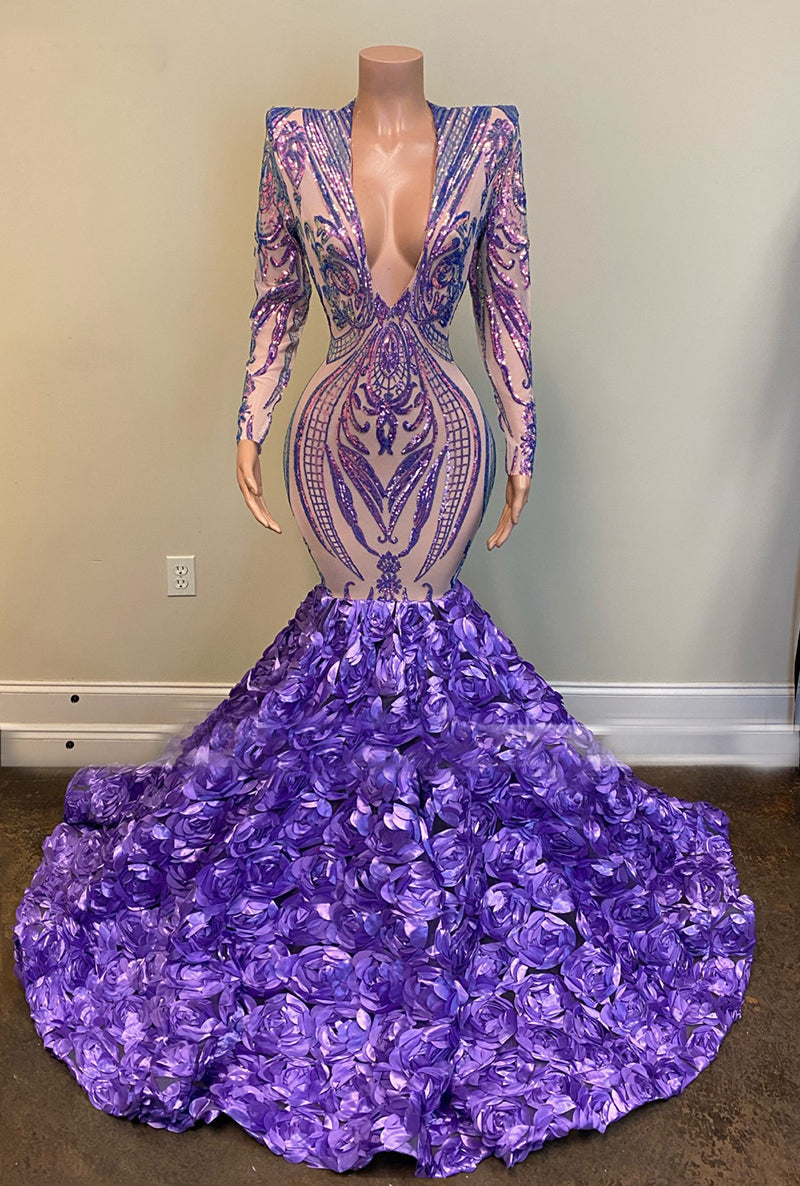 purple prom dresses